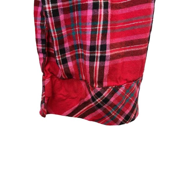Victoria's Secret Red Plaid Long Sleeve Button Up Pajama Top S - Picture 8 of 14